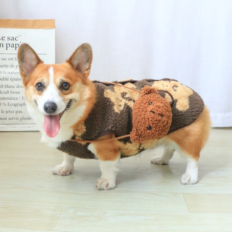 宠物背心衣服马甲背心保暖可爱网红秋冬冬天中型犬小型犬冬