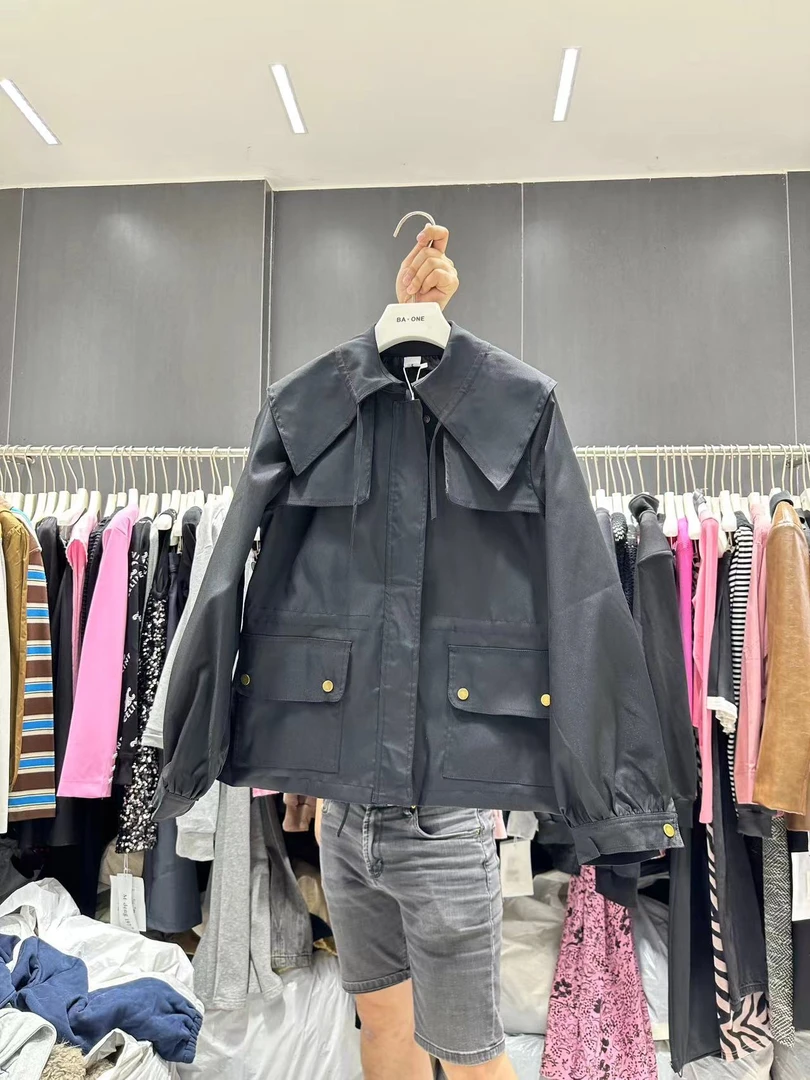 100211大翻领工装外套【衣长64，胸围116】2059