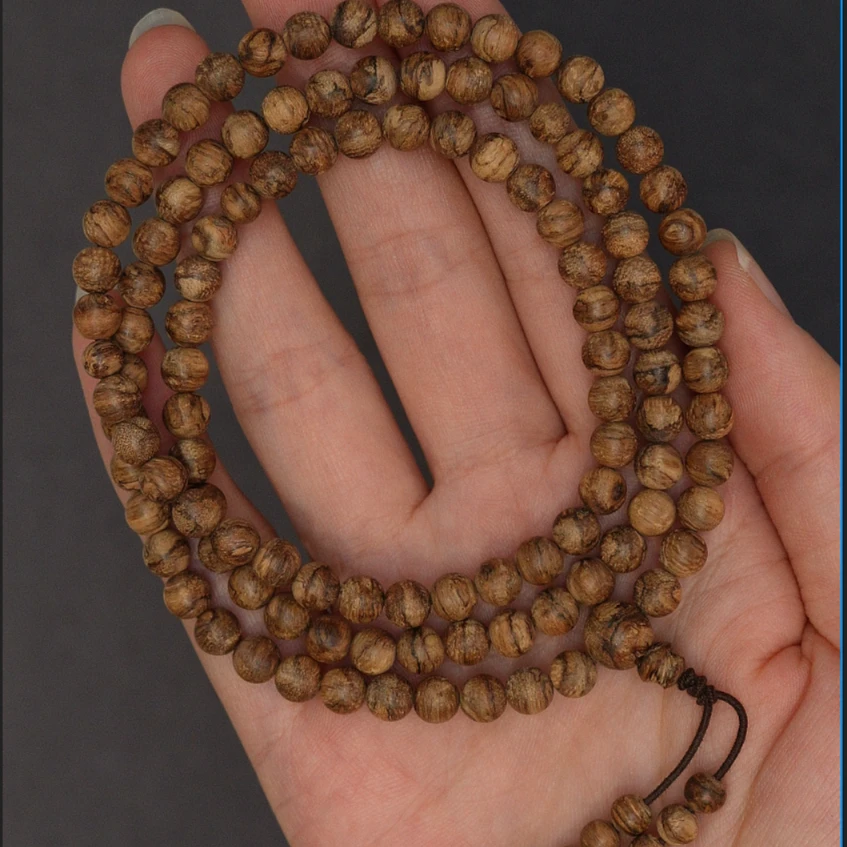 天然沉香惠安佛珠 6.4mm*108颗