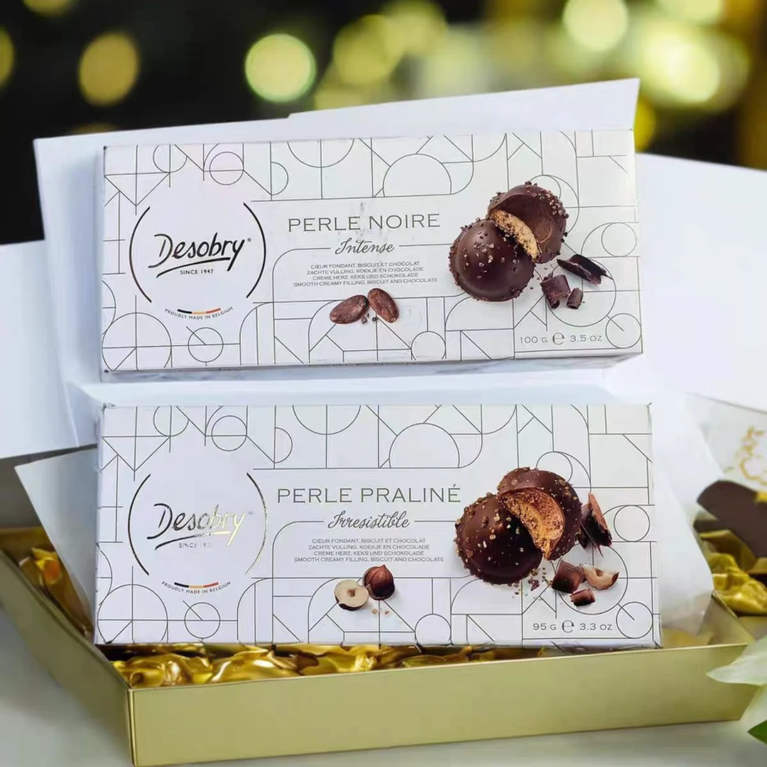 丹卓榛子香草巧克力软心饼干纯原装进口比利时办公室糕点正品保真