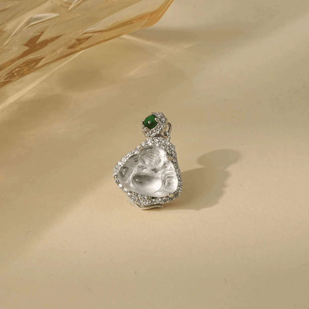 【娣娣珠宝】S925石英岩玉佛公吊坠-31302（多样性发其一）