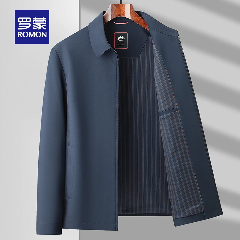 爸爸外套春秋装上衣中年男士2025新款春季衣服中老年爷爷休闲夹克