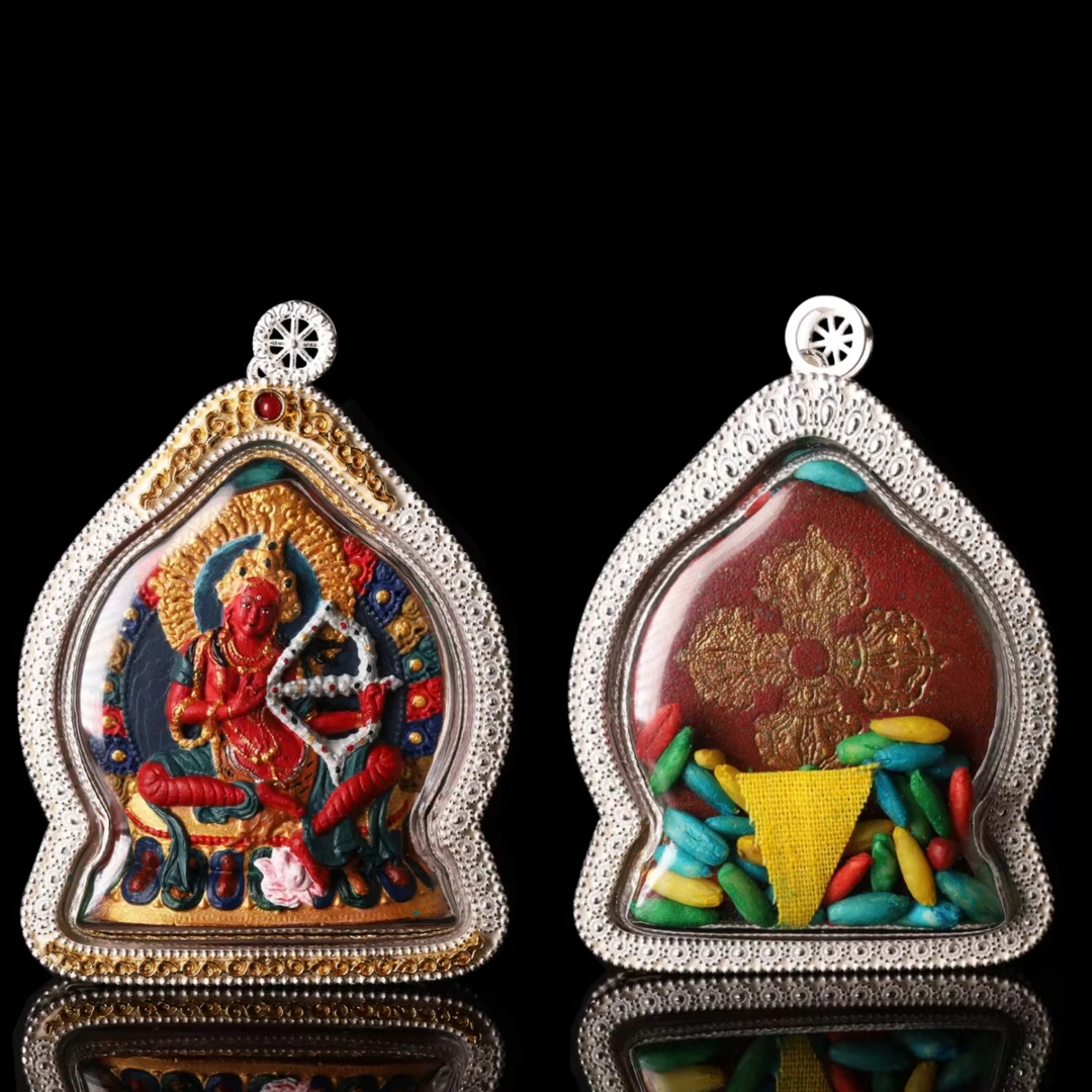 作明手工泥塑擦擦 亚克力外包银壳 多选绳礼盒发