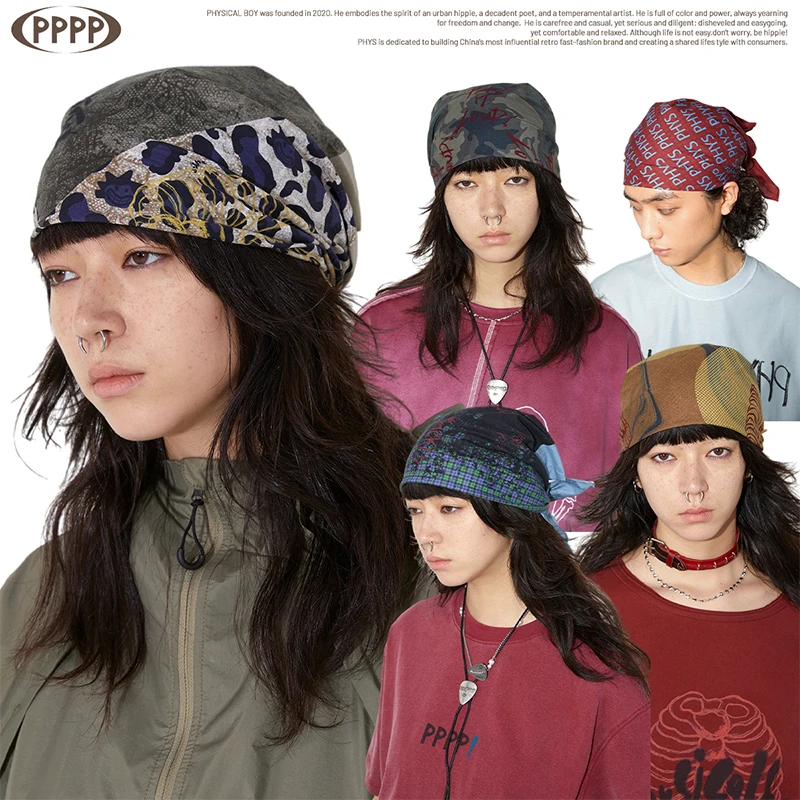 物理少年physical band系列「影像」休闲美式时尚乐队方巾透气夏