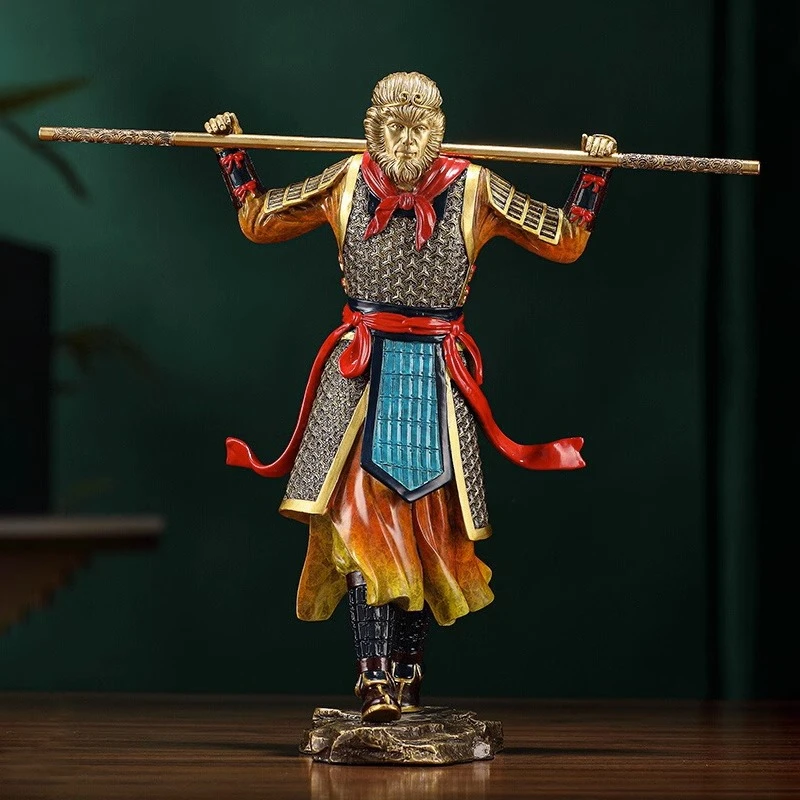 全铜摆件《至尊宝》家居客厅玄关摆件 办公室孙悟空装饰品