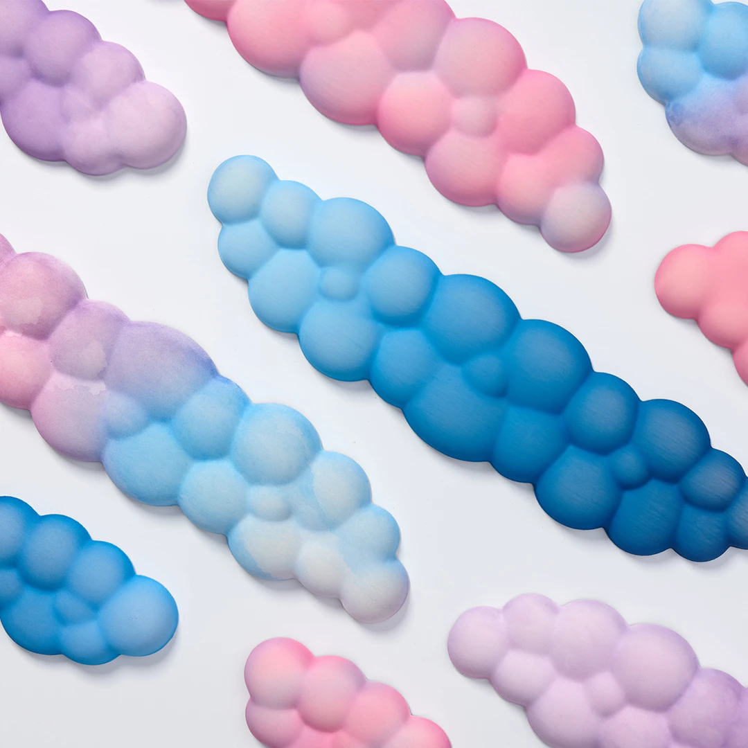 渐变云朵鼠标腕托键盘手托护腕防滑硅胶游戏办公打字护手垫可爱