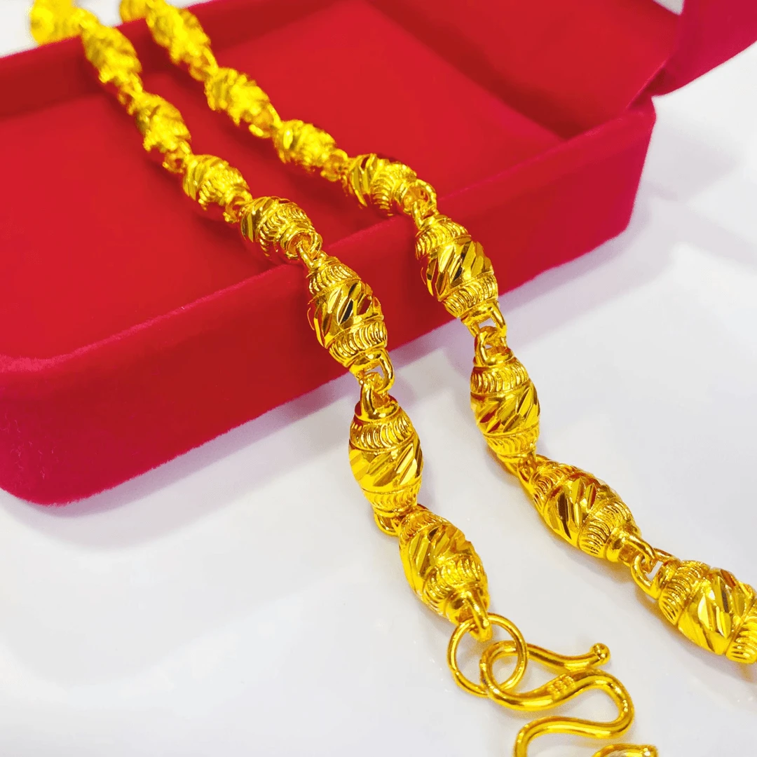 合金项链 合金项链 2024新款男士（橄榄项链）轻奢精美时尚百搭潮流