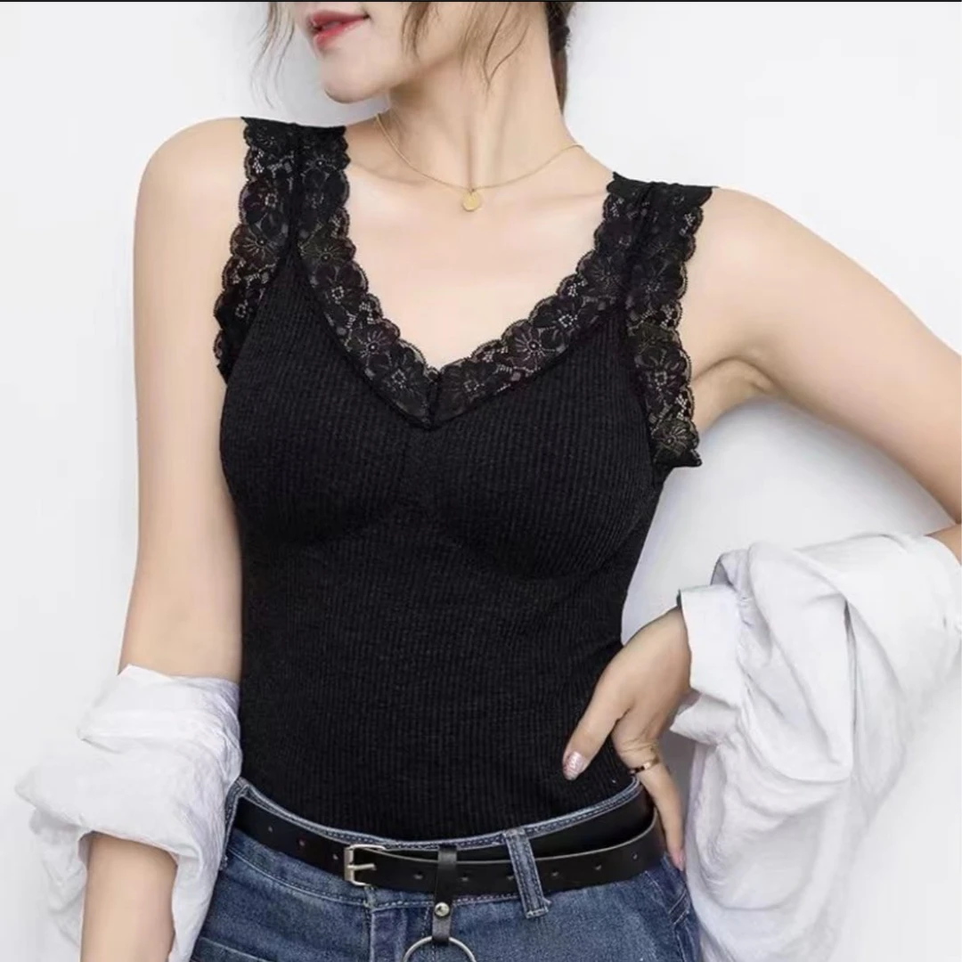 螺纹棉美背妈妈装时尚宽松休闲百搭打底背心