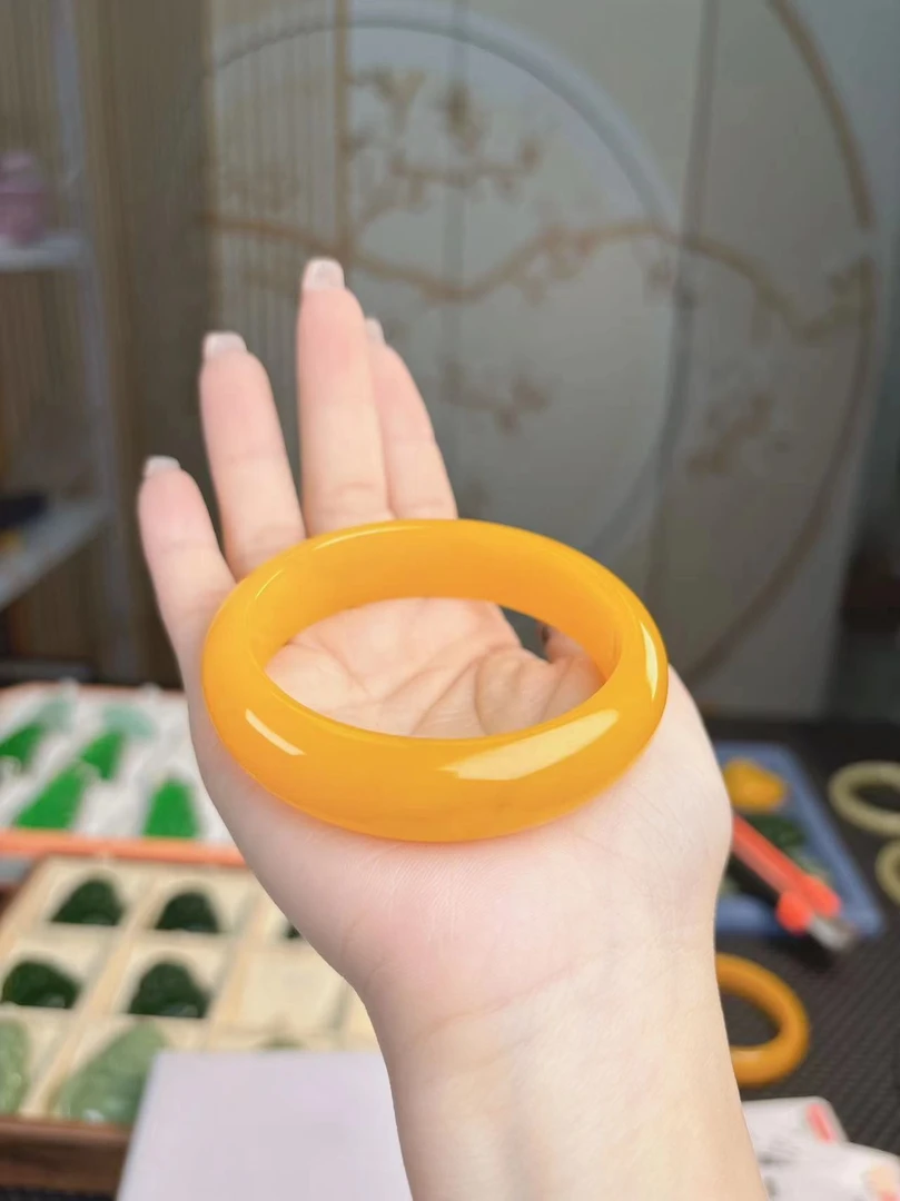 【翠山严选】镇店高级别黄非手镯女款时尚国