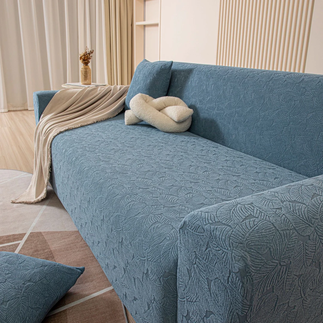小树叶沙发套提花加厚新款2025四季通用坐垫套防滑轻奢沙发盖布巾