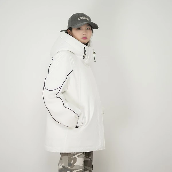 伊菲扬2023年新款短款羽绒服冲锋衣羽绒服运动户外防风保暖冬季