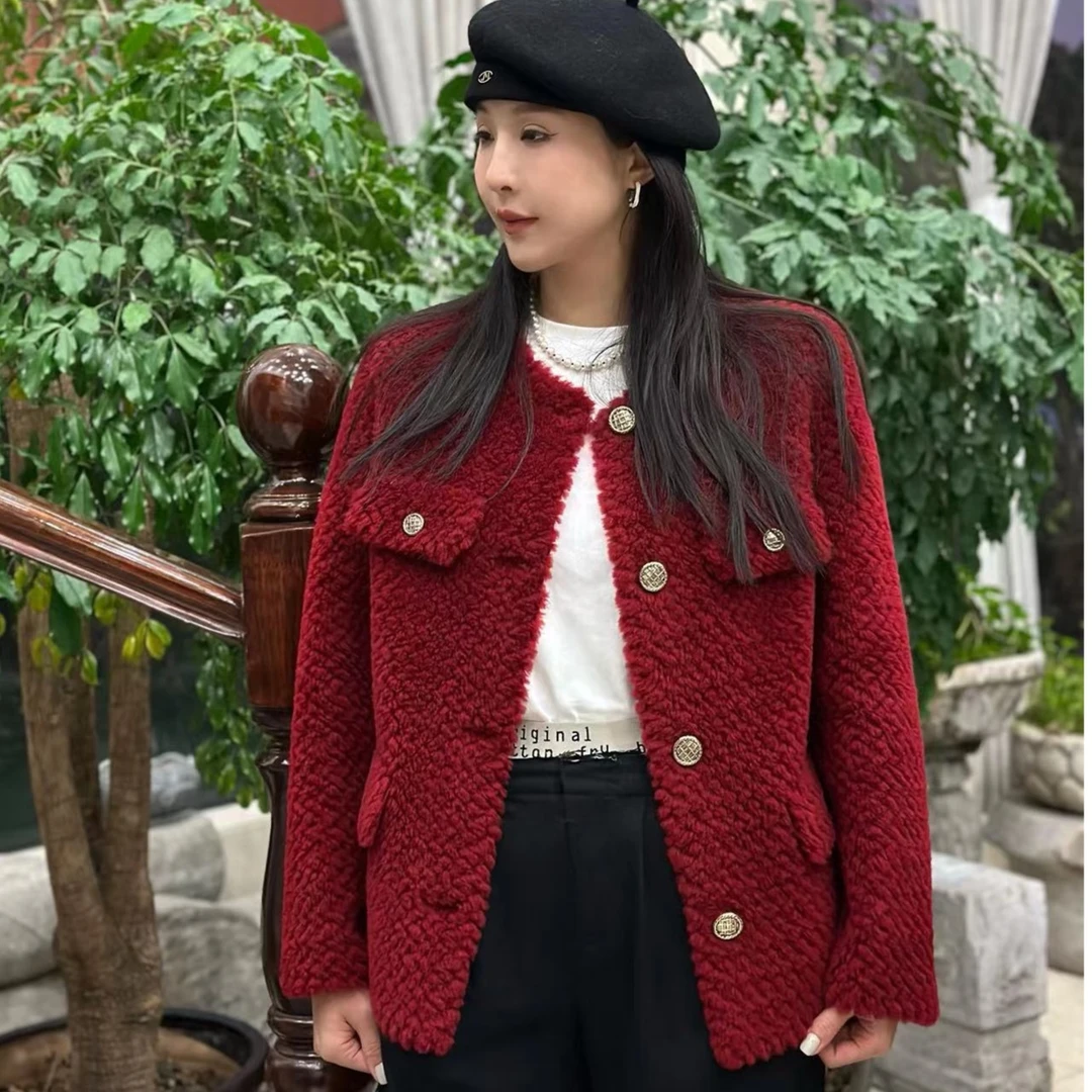 【红色恋人】2023新款进口羊毛短外套