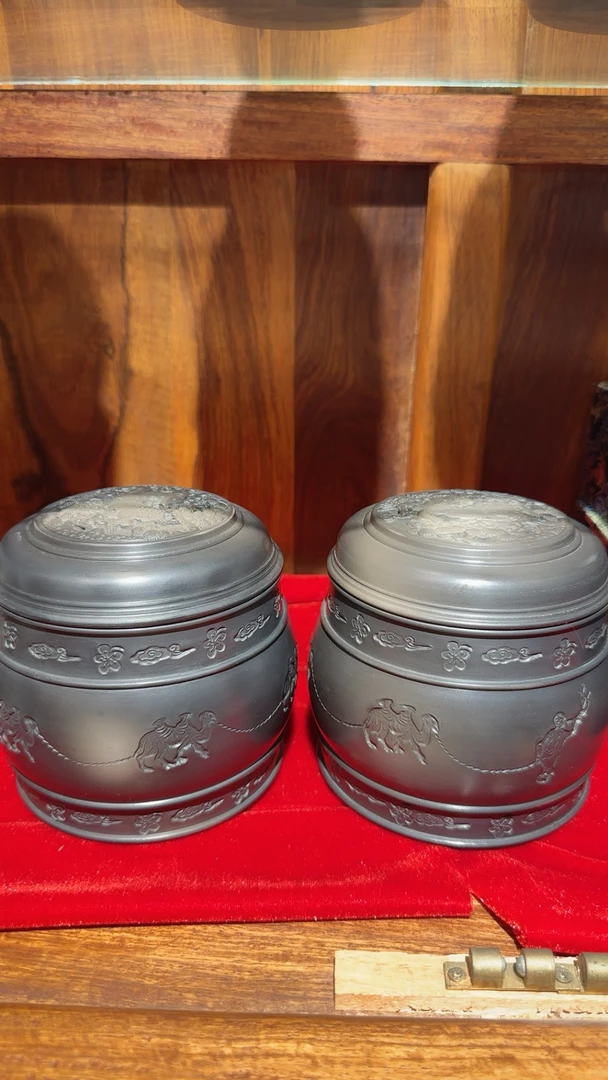 罐子郭新品灯笼柴窑非常漂亮黑虫叫罐，不议价不包邮喂食器