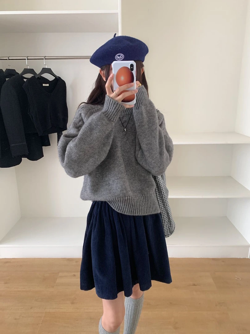 【璞院源头】慵懒麻花套头毛衣 # 981 尺奈
