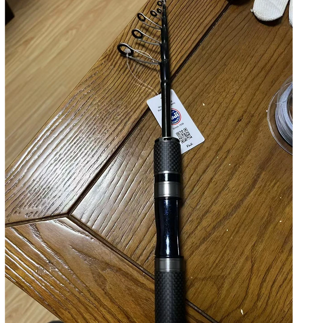 2大野青鸟24新款路亚竿伸缩路亚马口竿微物竿钛合金竿稍发声轮座