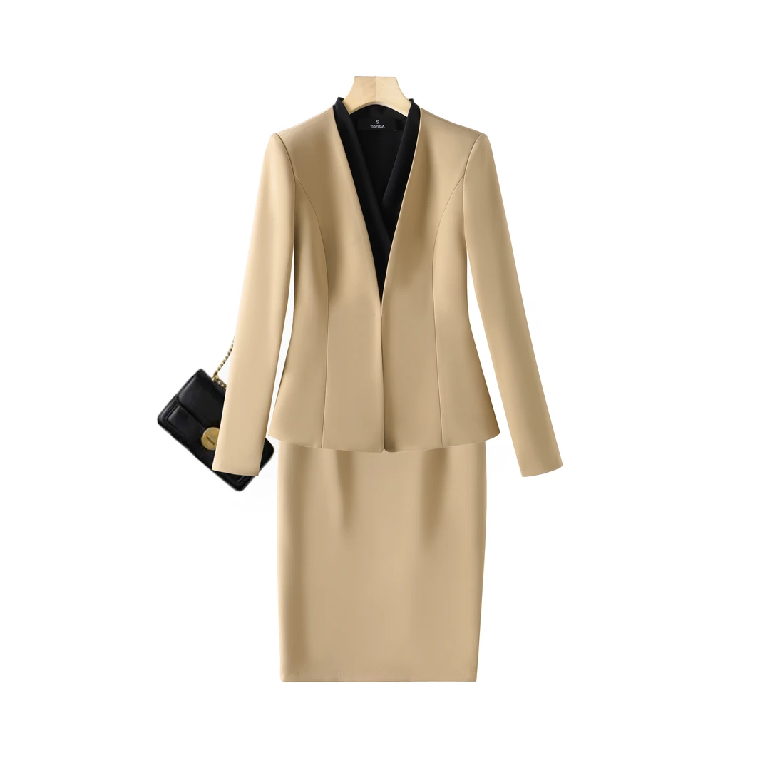 【88523套装-YR】职业小西装套裙女高级感气质女神范商务半身裙套装