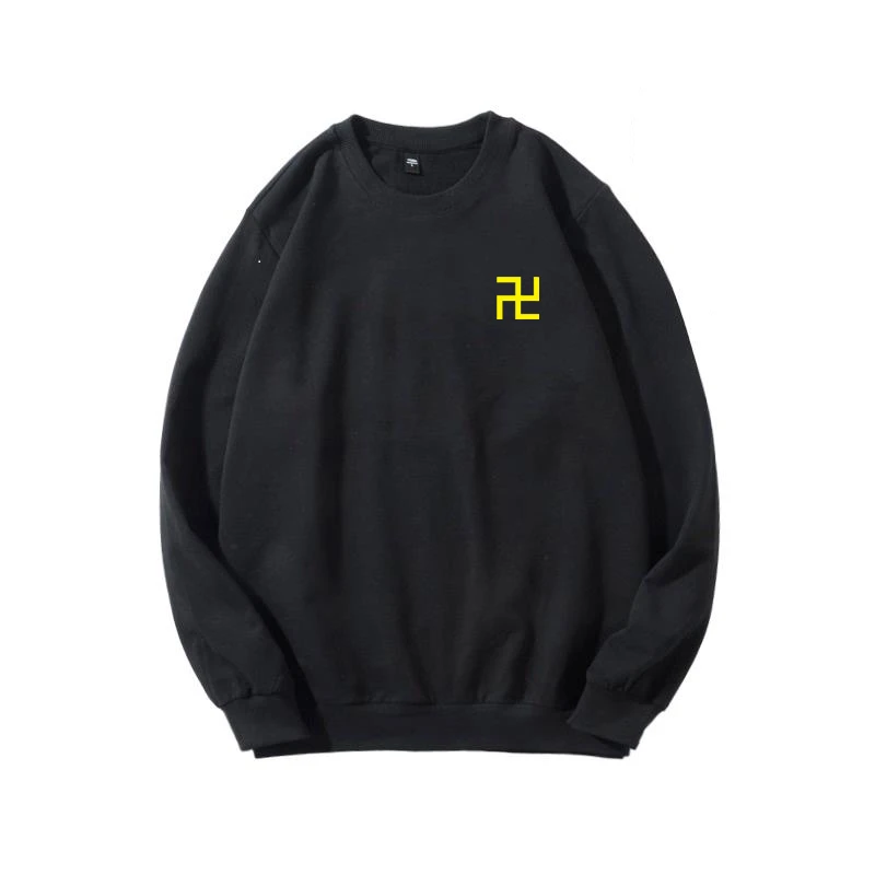 南无阿弥陀佛卍万字长袖卫衣 佛学文化符号圆领衣服男女秋冬外套