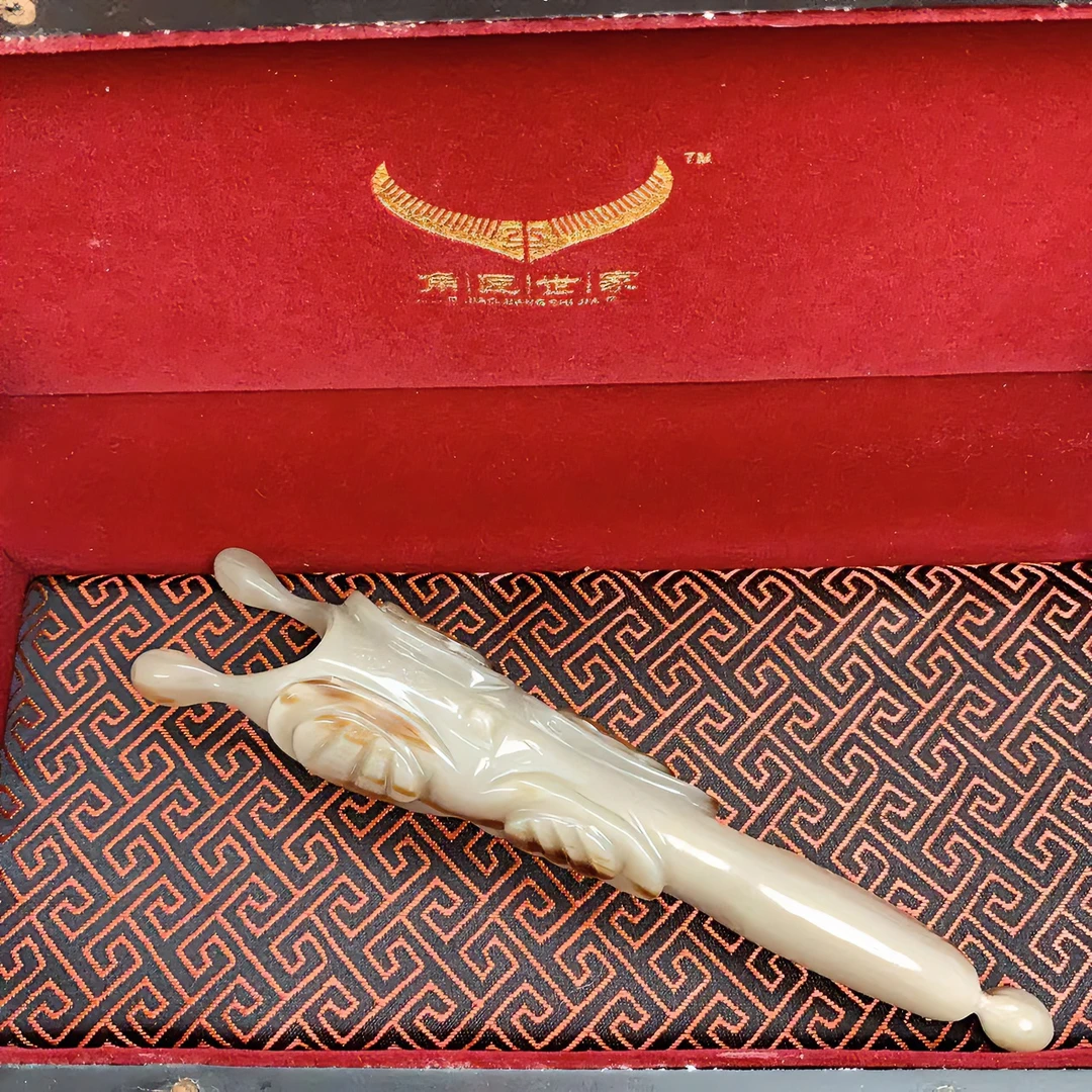 正宗精品纯手工美容院牛角鼻刮经络按摩精油梳日用清洁角匠世家