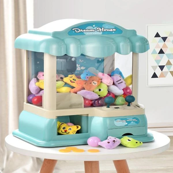 儿童抓娃娃机小型家用投币迷你夹公仔女孩网红大号扭蛋机女童玩具