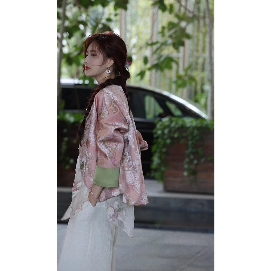 CHICHEN/晨妍 万物复苏 新中式提花外套 新中式提花面料