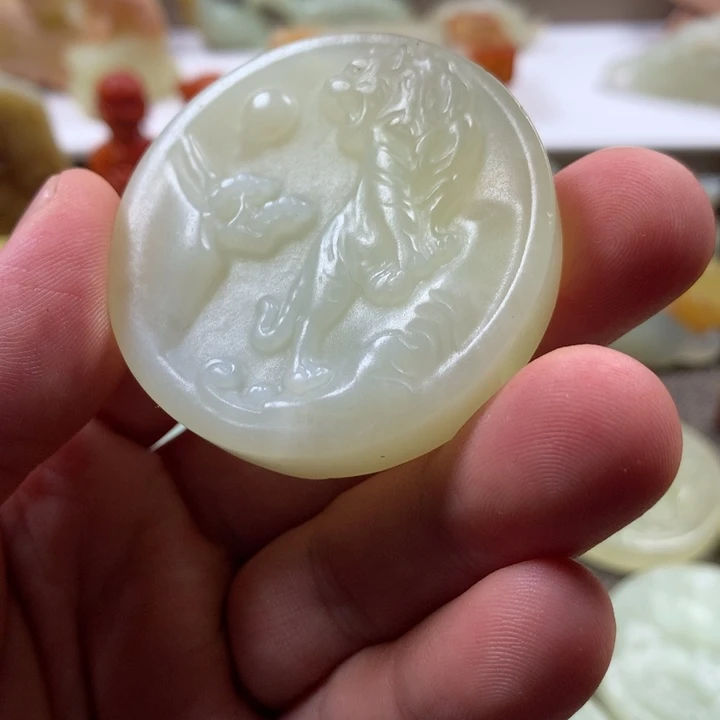 白玉菩提吊坠北*挂件