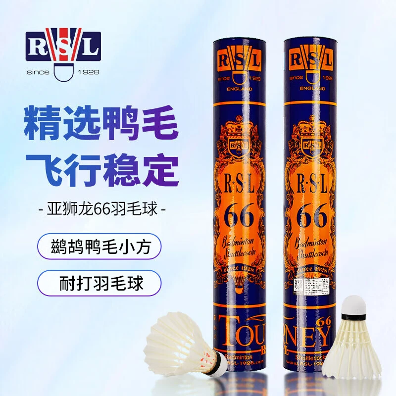 RSL/亚狮龙训练比赛用球飞行稳定耐打品质RSL66号 羽毛球77速