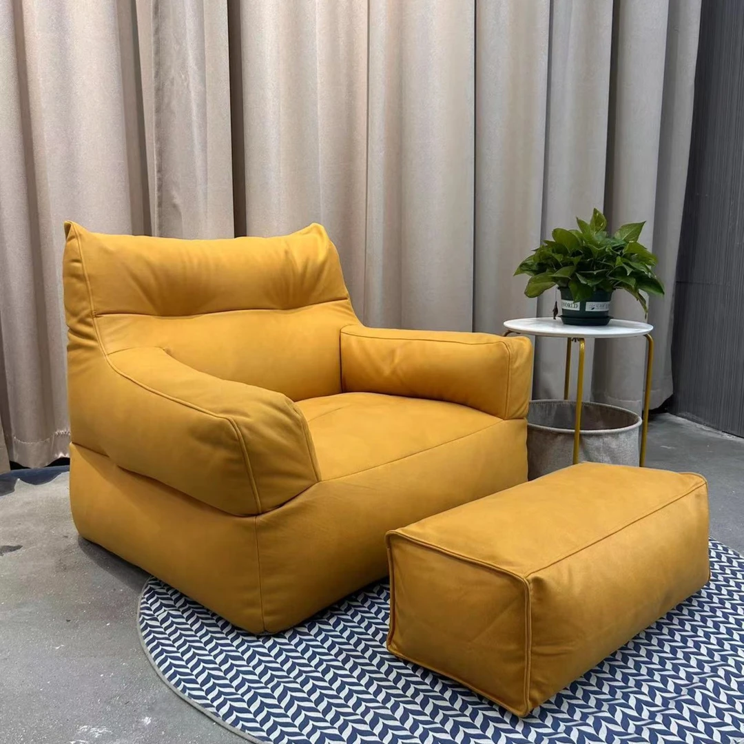 everlife/象汪家居家用客厅轻奢 懒人沙发高背休闲躺椅扶手沙发