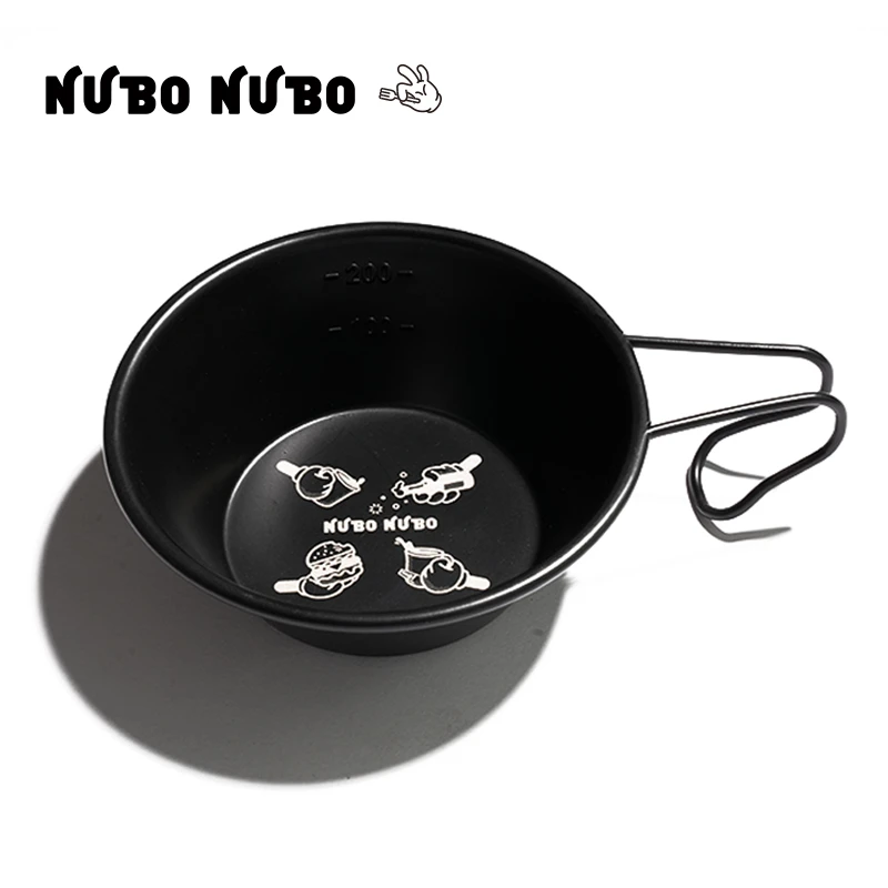 NUBO NUBO 艾必西 户外露营不锈钢雪拉杯搪瓷雪拉碗营地碗 300ml