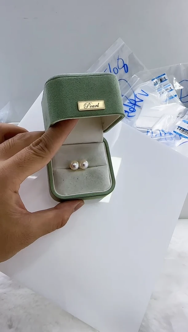 【闪购商品】淡水珍珠DA18K金镶嵌ss008 耳钉