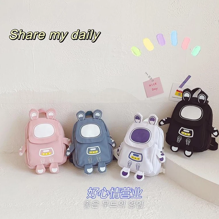 儿童书包2023新款男童卡通小背包宝宝幼儿园书包可爱女童双肩包轻