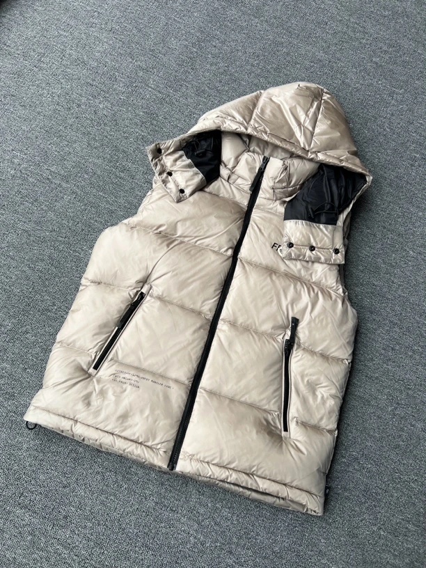 加厚羽绒马甲无袖连帽保暖休闲时尚冬季背心