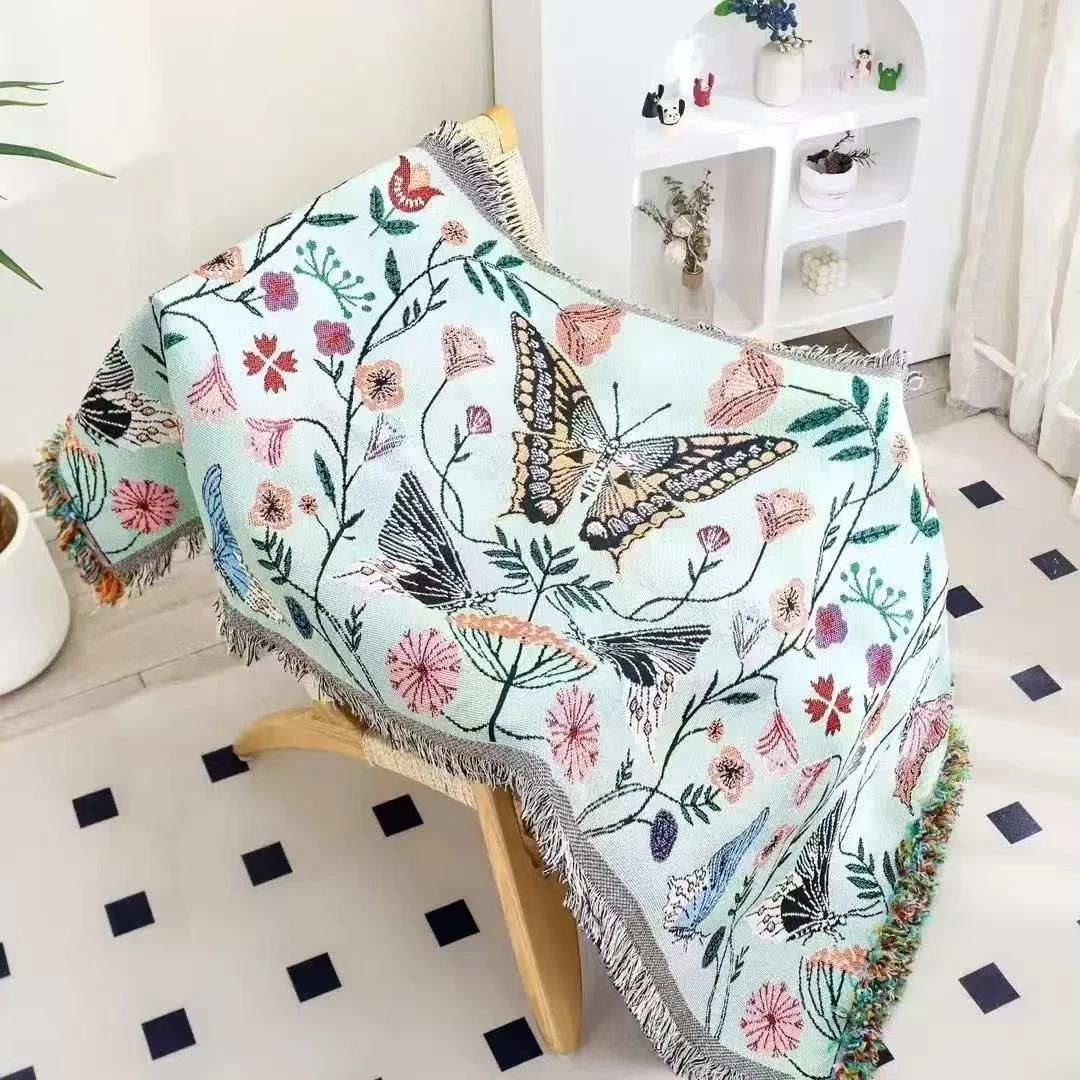 【新疆包邮】高端沙发巾透气舒适亲肤通用款多功能印花加厚