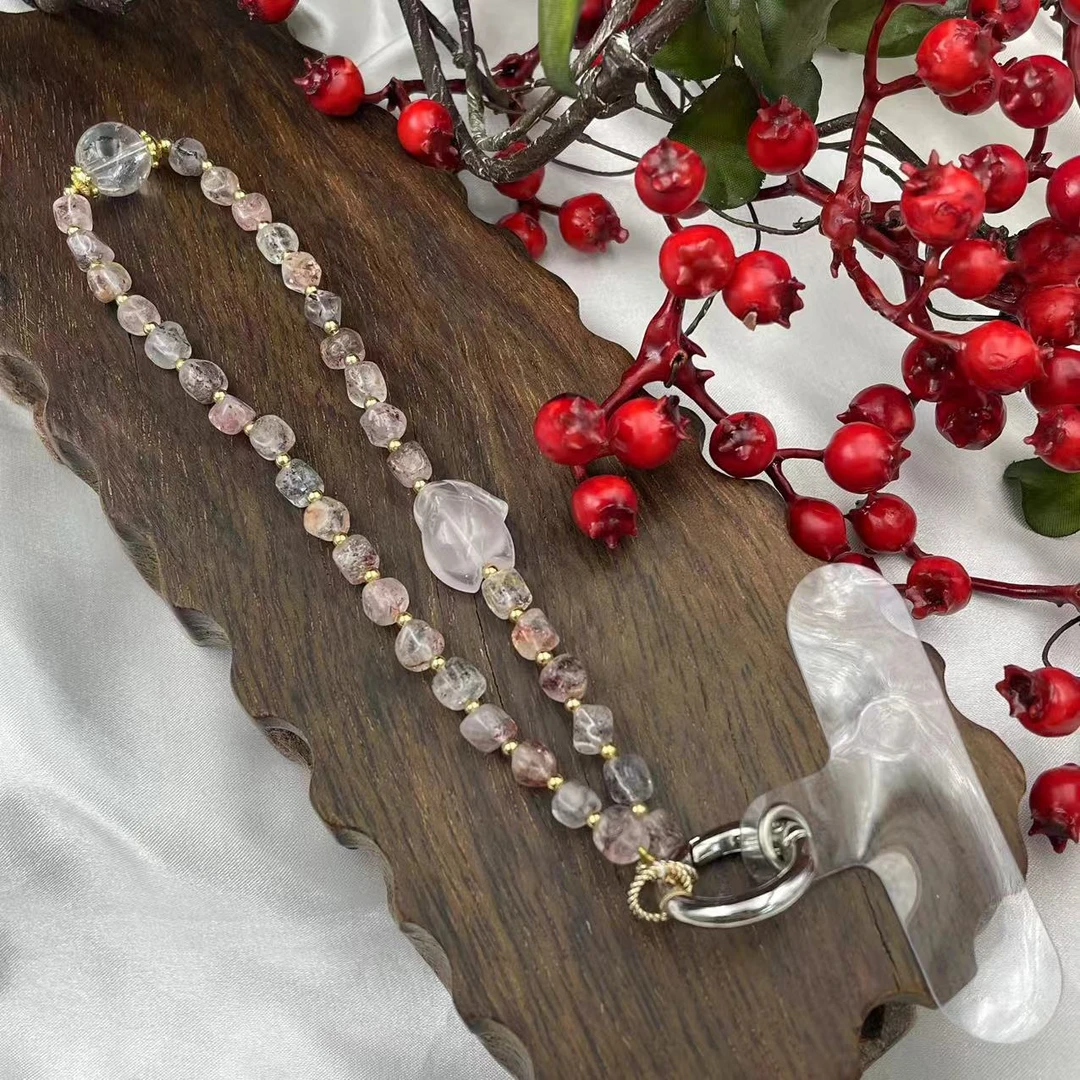 桃花醉手机链造型