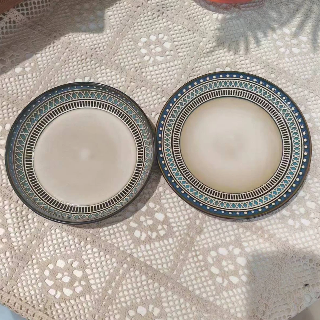 利利家异域风情8英寸深盘+8.5英寸浅盘混搭两只一组活动价