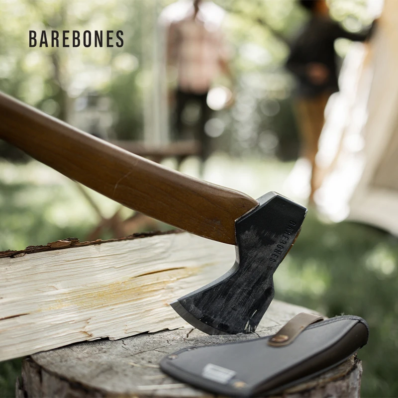 BAREBONES北邦户外营地伐木斧野营碳钢开山斧胡桃木手柄劈柴工具