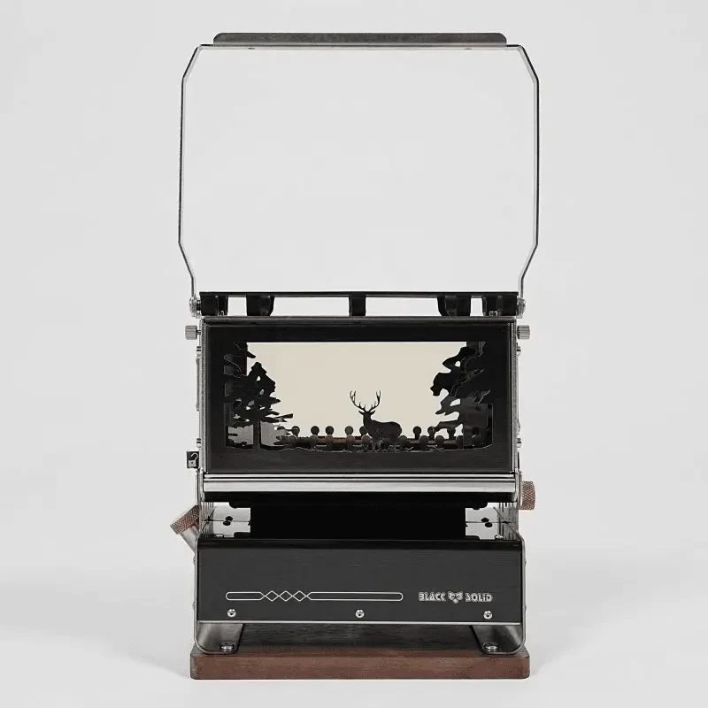 BLACK SOLID/黑固遇见煤油灯观火炉氛围感照明欣赏摆件露营使用