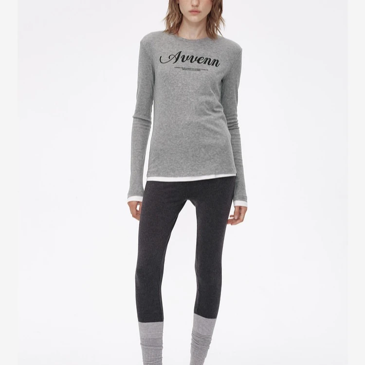 AVVENN收身舒适轻盈长袖上衣