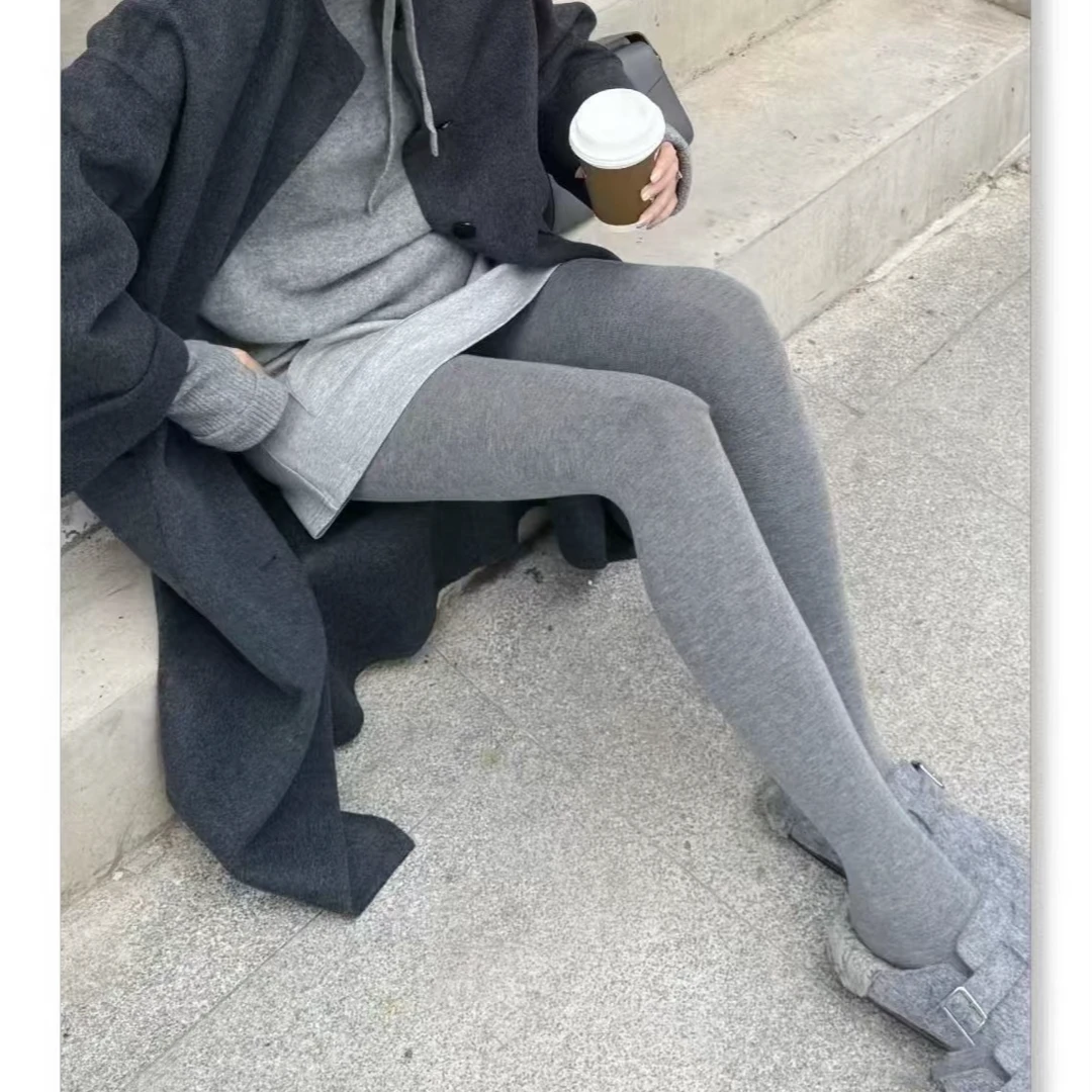 小羊绒三色连体袜