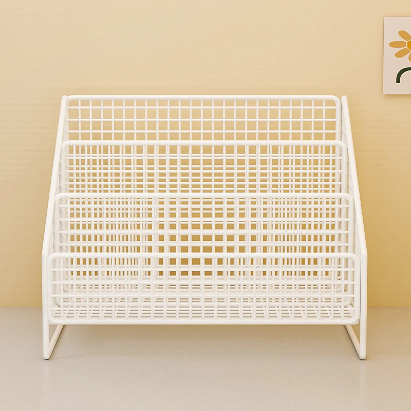 儿童绘本书架小书架桌面整理盒阅读收纳架床头柜飘窗宝宝分层桌上