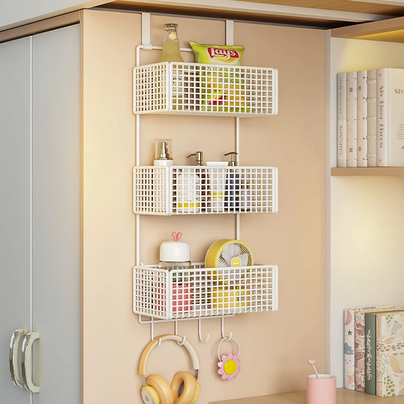 宿舍下铺挂架上下床寝室神器收纳架大学生衣柜侧面免打孔多层架子