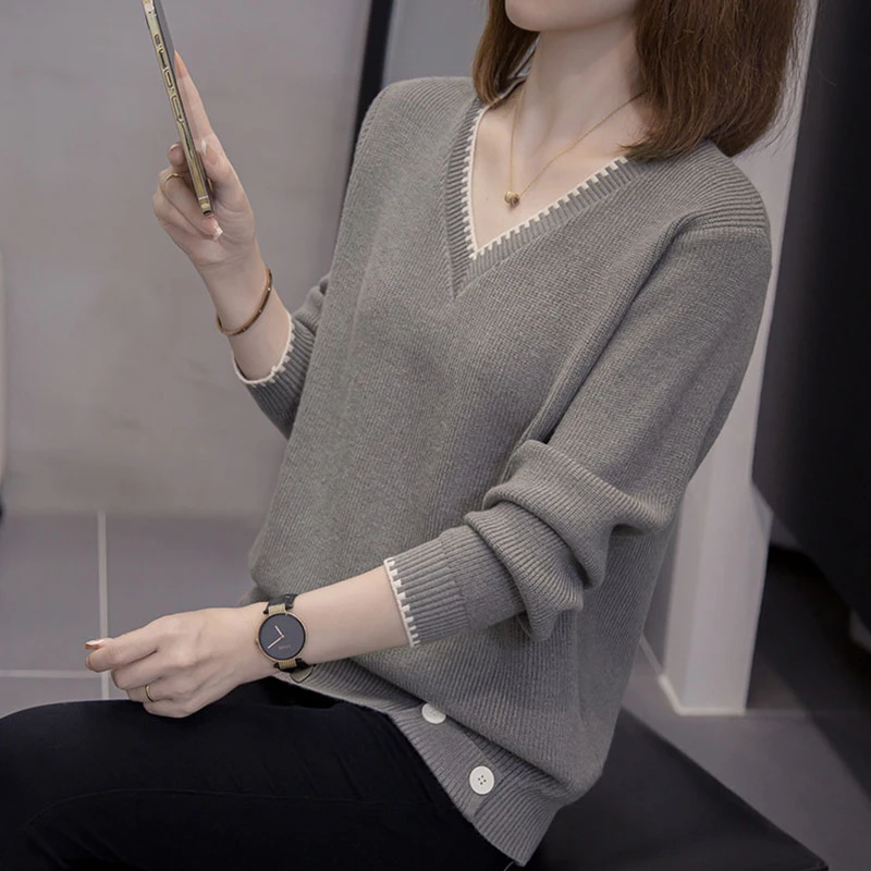 外贸原单意大利女装清仓欧货毛衣秋冬宽松显瘦百搭打底针织衫上衣