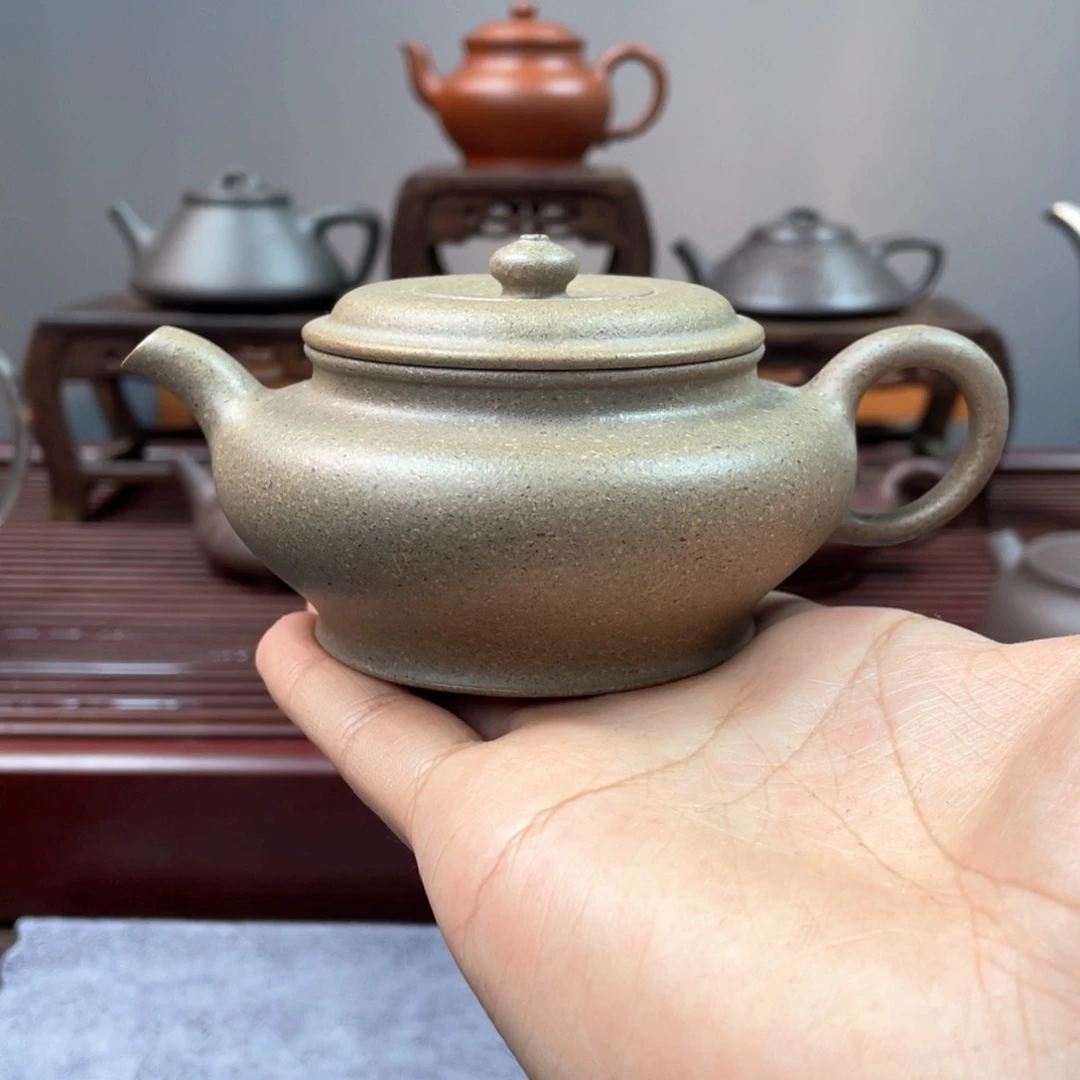 紫砂茶壶青降大蕴虚扁170cc