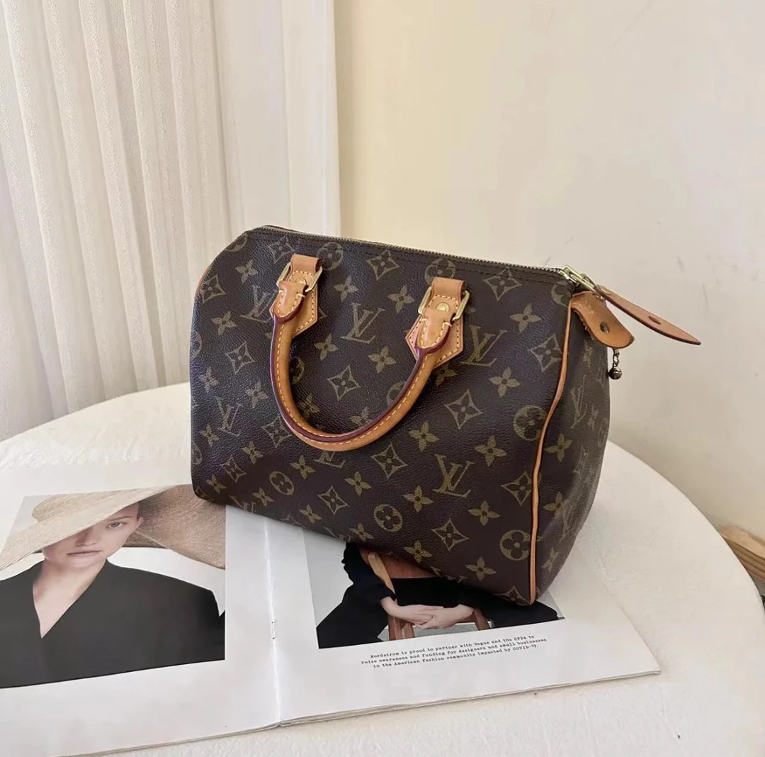 95新 LouisVuitton/路易威登 speedy枕头25手提款 正品全原 经典