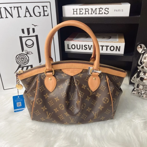 95新 LouisVuitton/路易威登 一代饺子包全原正品 经典老花手提包