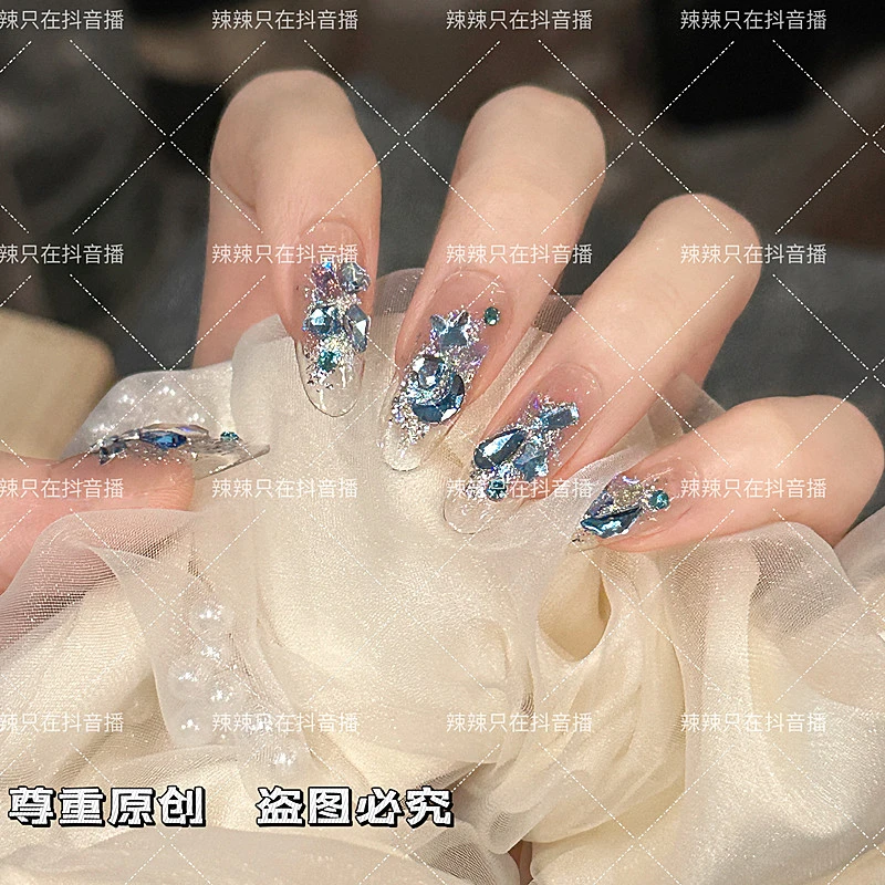 大海哥 穿戴甲纯手工美甲贴片ZW