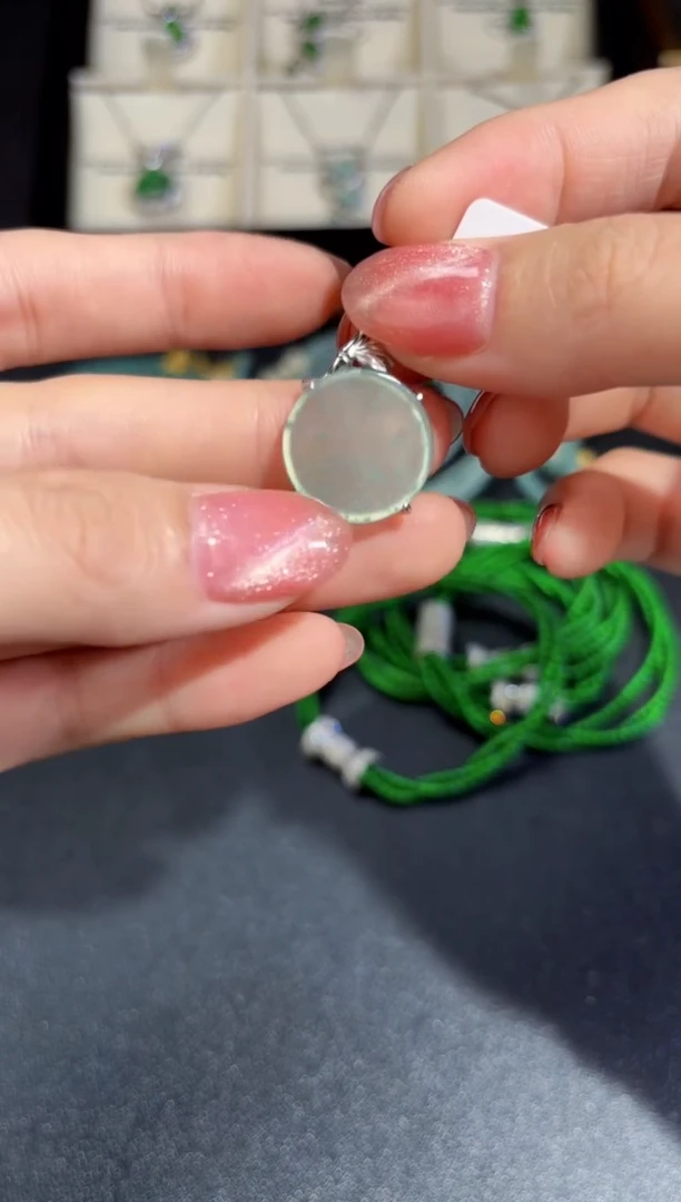 【闪购商品】翡翠颈饰银S925镶嵌无事/支持复检/一件