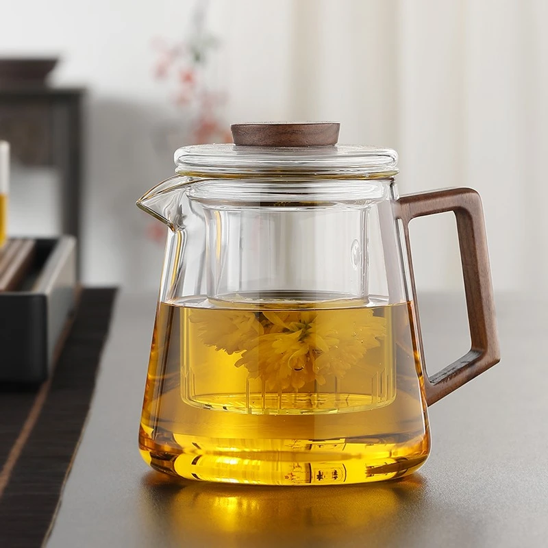 泡茶壶耐高温玻璃内胆花茶壶冲茶器茶水分离茶壶过滤茶水壶煮茶壶
