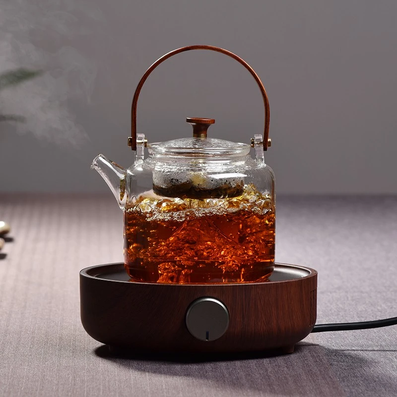 煮茶器电陶炉煮茶壶耐高温玻璃泡茶壶大容量提梁壶家用保温煮茶炉