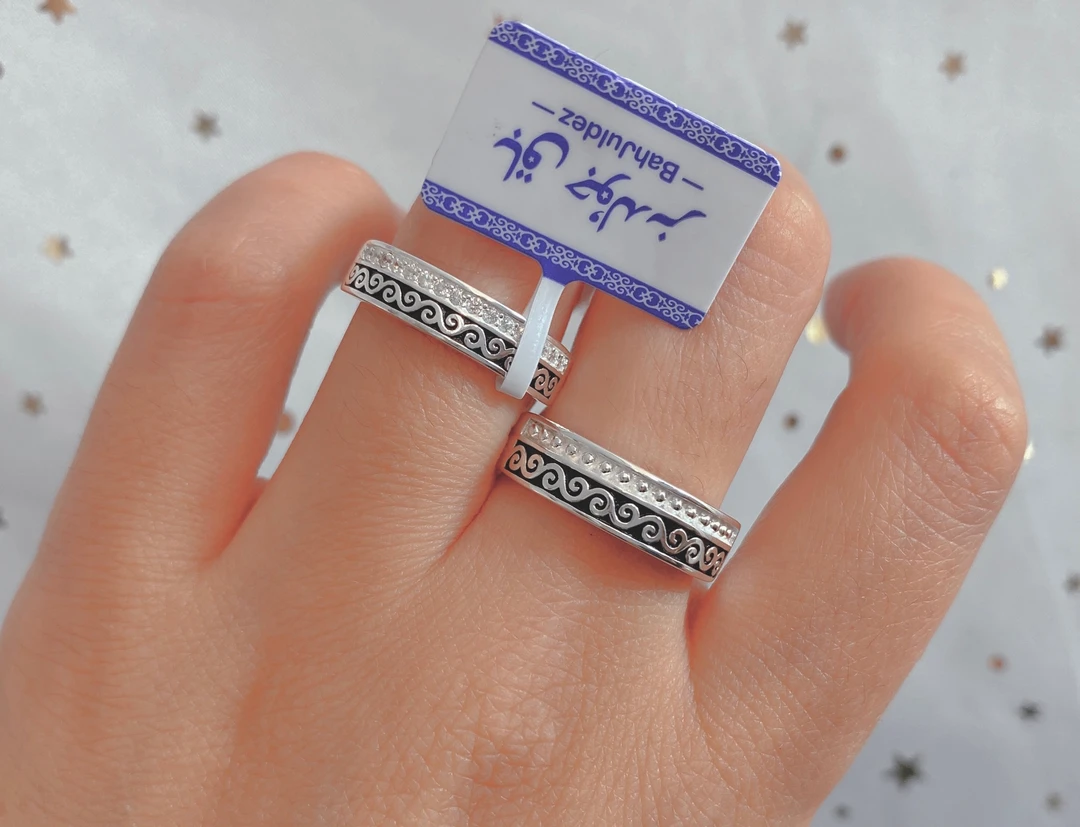 足银戒指 足银饰品  bahjuldez纯银对戒