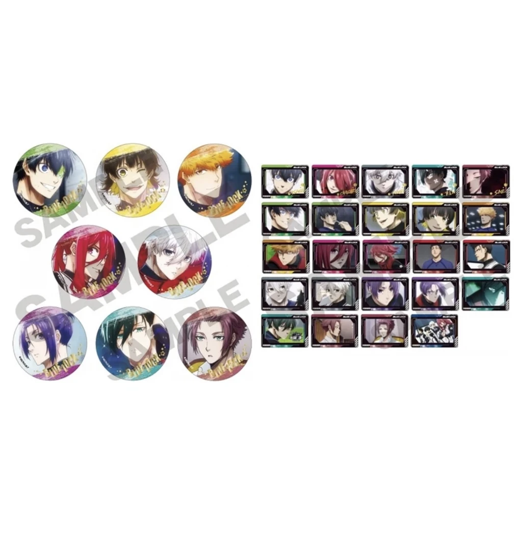 蓝色监狱 蓝锁烫金 tv场面写吧唧透卡徽章盲盒(代拆)